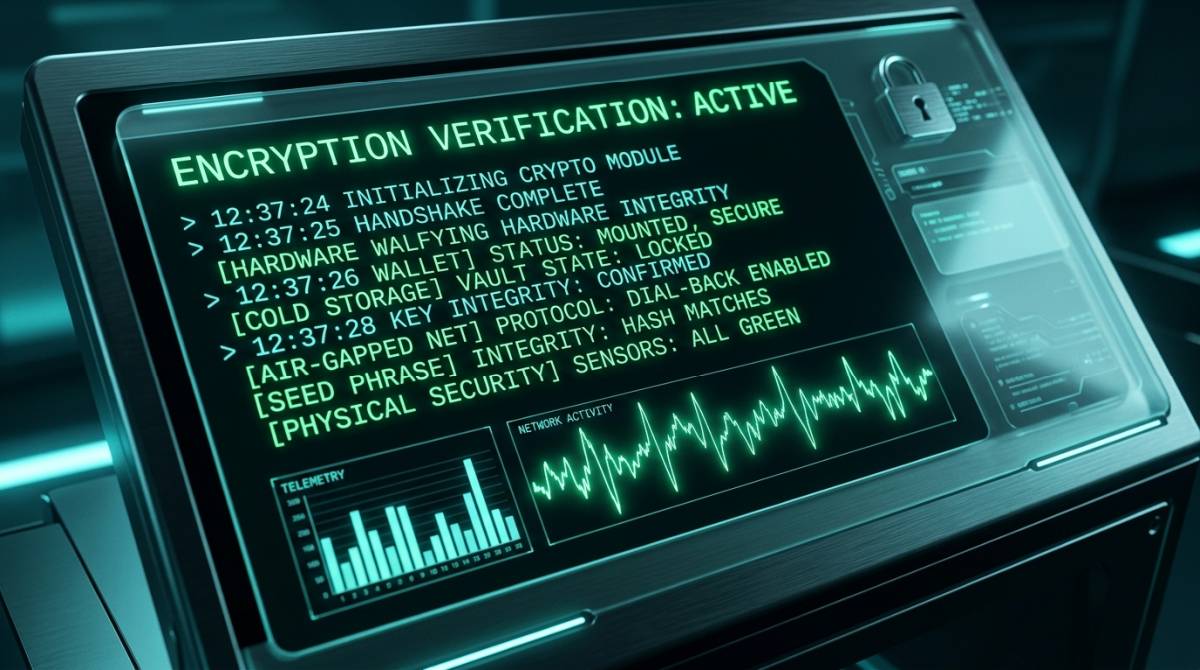 System Verification Dashboard for Cold Storage: Physical Security for Backup Drives and Keys